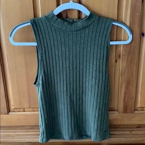 Olive green tank top